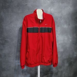 Nike Red Athletic Dept Rain Coat Jacket